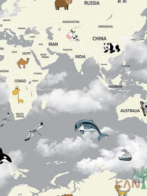 Papel de Parede YOYO II Infantil MAPA YY203903R